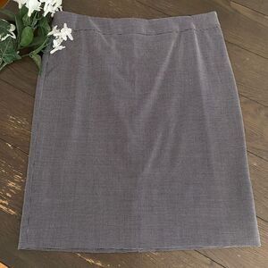 ARMANI COLLEZIONI Black‎ Micro dots Mini Pencil Skirt Wool Silk Blend New sz 14